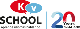 KV SCHOOL · Aprende inglés hablando. Logo